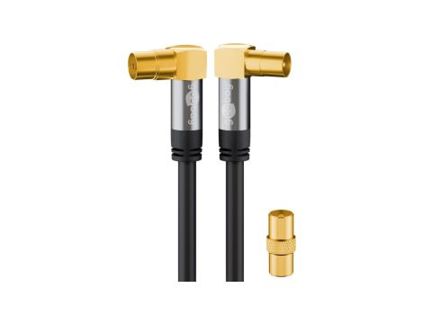 Telewizyjny kabel antenowy (typ 135 dB), poczwórne ekranowanie - Długość kabla 10 m