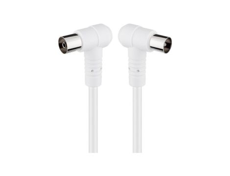 Kabel antenowy kątowy (80 dB), podwójne ekranowanie - Długość kabla 5 m