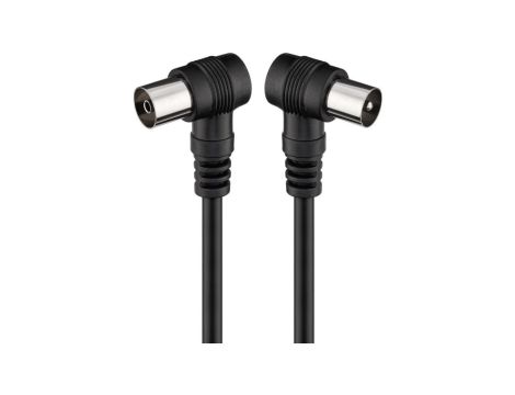 Kabel antenowy kątowy ( 70 dB), podwójne ekranowanie - Długość kabla 2.5 m