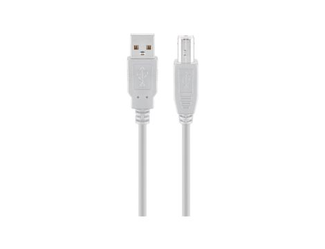 Kabel USB 2.0 Hi-Speed, Szary - Długość kabla 5 m