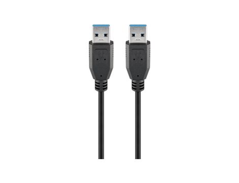 Kabel USB 3.0 Superspeed, Czarny - Długość kabla 5 m