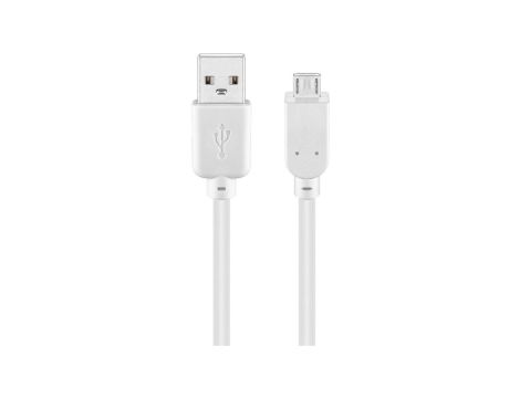 Kabel USB 2.0 Hi-Speed, Biały - Długość kabla 1 m
