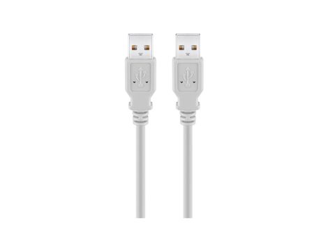Kabel USB 2.0 Hi-Speed 3 m, Szary - Długość kabla 3 m