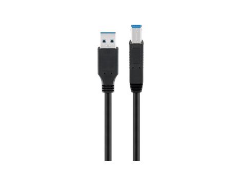 Kabel USB 3.0 Superspeed, czarny - Długość kabla 0.25 m