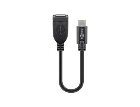 Przedłużacz USB-C™, czarny - Długość kabla 0.2 m