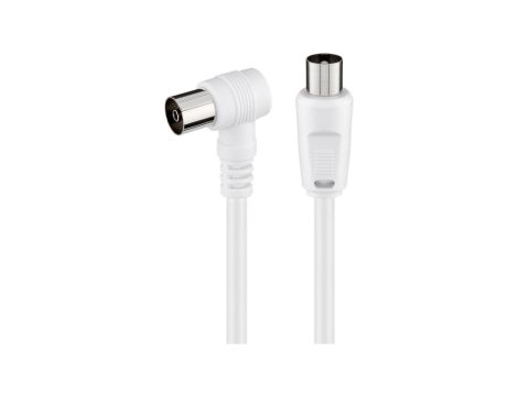 Kabel antenowy kątowy ( 70 dB), podwójne ekranowanie - Długość kabla 5 m