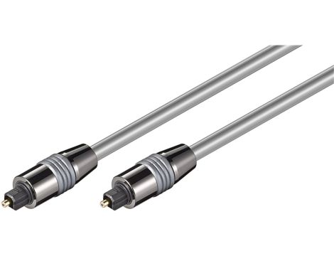 Toslink kabel 6mm z metalowych złączy - Długość kabla 1.5 m