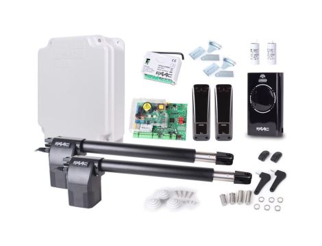 Zestaw Alfa Long - FAAC 414 do 10m bram dwuskrzydłowych