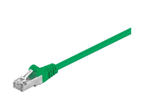 CAT 5e Kabel łączący, F/UTP, Zielony - Długość kabla 0.25 m