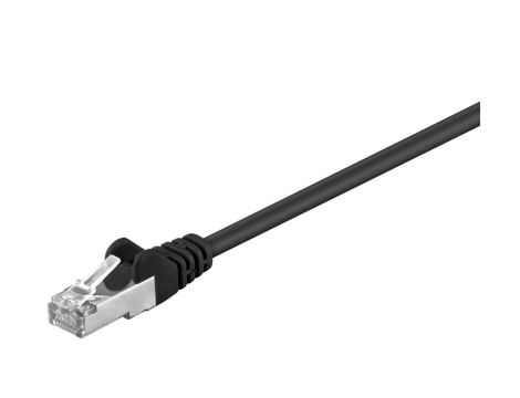 CAT 5e Kabel łączący, F/UTP, czarny - Długość kabla 10 m