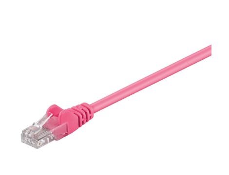 CAT 5e Kabel łączący, U/UTP, Purpurowy - Długość kabla 1 m