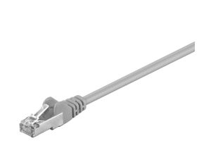 CAT 5e Kabel łączący, SF/UTP, Szary - Długość kabla 15 m