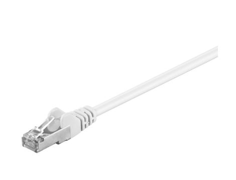CAT 5e Kabel łączący, SF/UTP, biały - Długość kabla 1 m