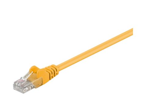 CAT 5e Kabel łączący, U/UTP, Żółty - Długość kabla 2 m