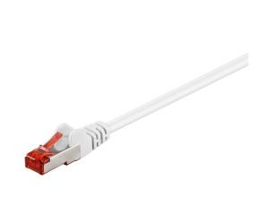 CAT 6 Kabel łączący, S/FTP (PiMF), biały - Długość kabla 50 m