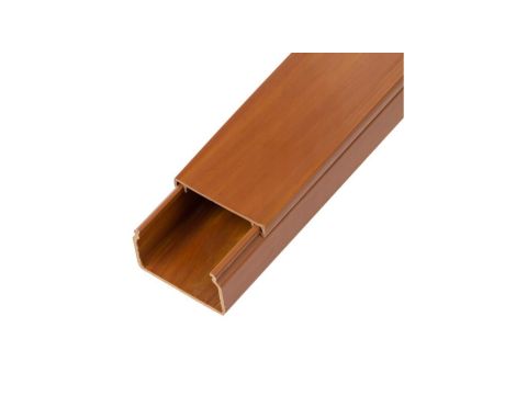 Listwa elektroinstalacyjna kanał kablowy MKE 25x40mm korytko z pokrywą AKS drewno ciemne / 2 m /