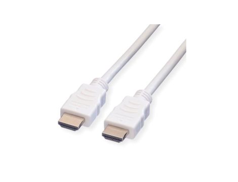 VALUE HDMI High Speed Cable met Ethernet M-M, wit, 5 m