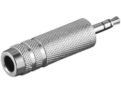 Adapter do słuchawek AUX, złącze jack 3,5 mm na 6,35 mm - Połączenie typu Wtyk jack 3,5 mm (3-pinowy, stereo)