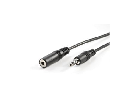 VALUE przedłużacz audio 3,5 mm M/F, czarny, 2 m