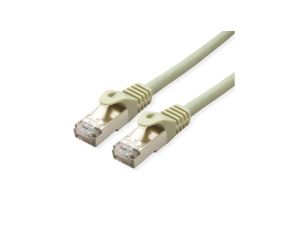 Kabel krosowy VALUE Cat.6A (Class EA) S/FTP (PiMF), żyła pełna, LSOH, szary, 50 m