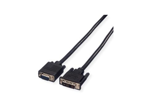 VALUE Kabel do monitora DVI(12+5) / VGA M/M, 5 m