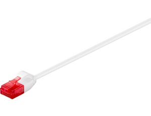 CAT 6Smukły kabel połączeniowy,U/UTP, Biały - Długość kabla 3 m