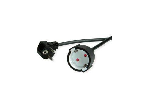 Przedłużacz VALUE z uziemieniem, 230VAC, czarny, 3 m