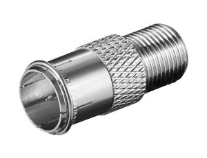 Adapter F: Wtyk F (szybki) Gniazdo F - Połączenie, materiał obudowy miedź