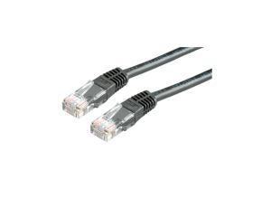 VALUE Kabel krosowy Cat.6 UTP (klasa E), czarny, 3 m