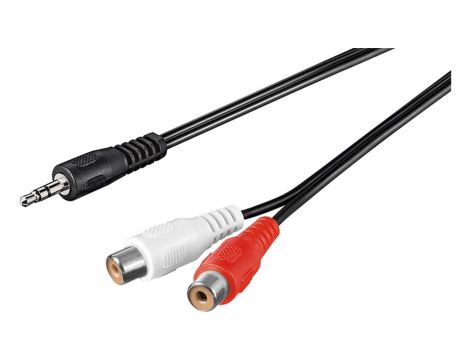 Kabel adaptera audio 3,5 mm, wtyk na gniazdo cinch stereo - Długość kabla 1.5 m
