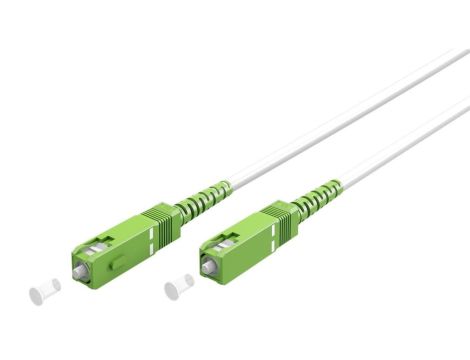 Kabel światłowodowy (FTTH), Singlemode (OS2) White, biały (Simplex), 2 m - Długość kabla 2 m