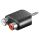 Adapter cinch, wtyk mono AUX 3,5 mm na 2 gniazdo stereo - Połączenie typu Wtyk jack 3,5 mm (3-pinowy, stereo)
