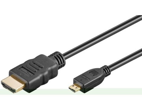 Przewód HDMI™ o dużej szybkości transmisji z Ethernetem (Micro, 4K @ 60 Hz) - Długość kabla 5 m