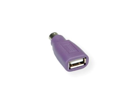 Adapter klawiatury VALUE PS/2 - USB, fioletowy
