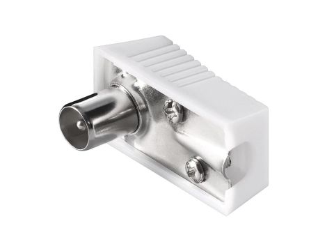 Wtyk koncentryczny kątowy z mocowaniem gwintowanym