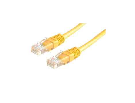 VALUE Kabel krosowy Cat.6 UTP (klasa E), żółty, 5 m