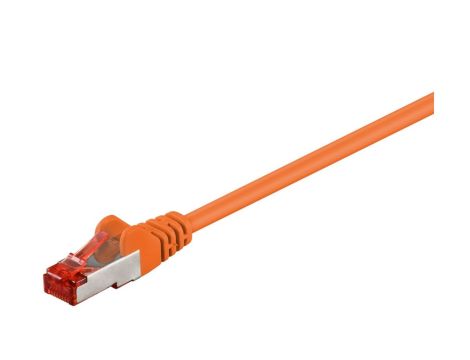CAT 6 Kabel łączący, S/FTP (PiMF), Pomarańczowy - Długość kabla 1.5 m