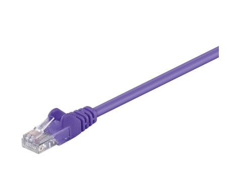 CAT 5e Kabel łączący, U/UTP, Fioletowy - Długość kabla 15 m