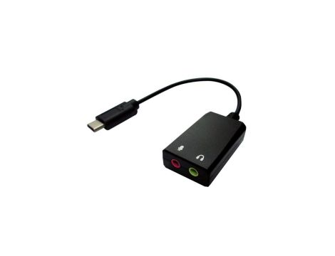 VALUE Adapter USB typu C - 2x 3,5 mm audio, męski/żeński, 0,13 m