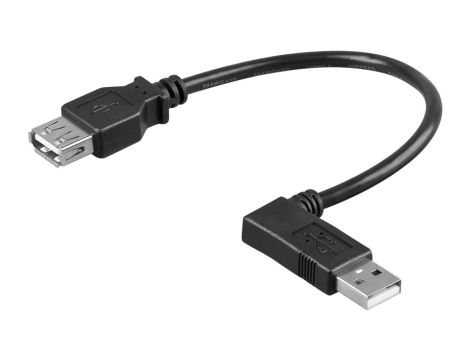 Przedłużacz USB 2.0 Hi-Speed 90 - Długość kabla 0.15 m
