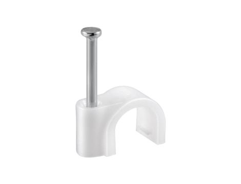 Obejma kablowa, biały - Wysokość 5.3 mm