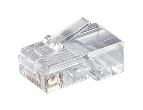Wtyk Western RJ45 do kabla okrągłego, 8-pinowy - Połączenie typu Wtyk RJ45 (8P8C)