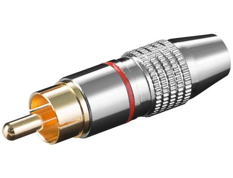 Wtyk chinch - Wersja kolorystyczna Czerwony