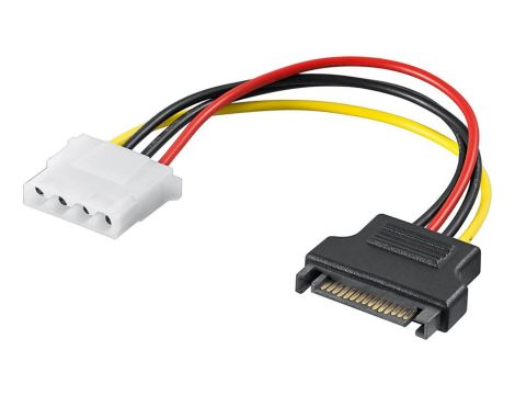 Kabel/Adapter zasilający do komputera, gniazdo SATA na gniazdo 5,25 - Długość kabla 0.17 m