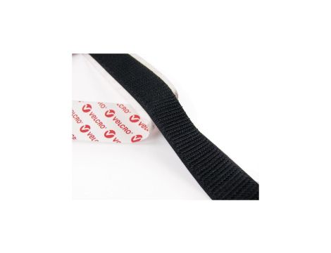 Samoprzylepny rzep VELCRO 20 mm x 2,5 m czarny
