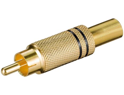 Wtyk chinch - Wersja kolorystyczna Czarny