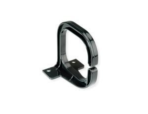 Ucho kablowe 19 80x80mm, plastikowe, czarne