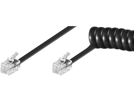 Kabel do słuchawek spiralny - Długość kabla 4 m