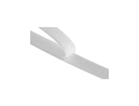 Samoprzylepny rzep VELCRO 20 mm x 1 m biały