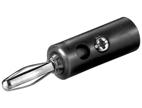 Wtyk bananowy - Wersja kolorystyczna Czarny